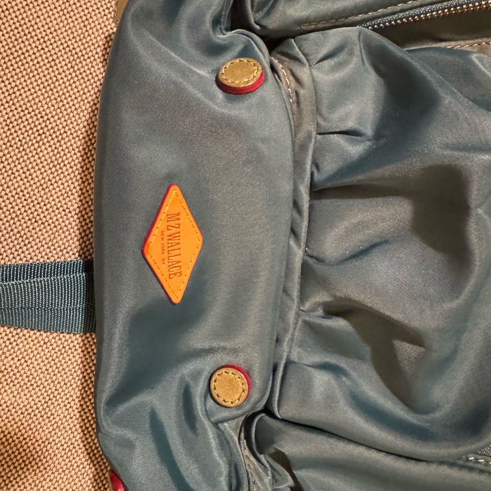 MZ Wallace Marlena Stylish Teal Backpack - Picture 3 of 4